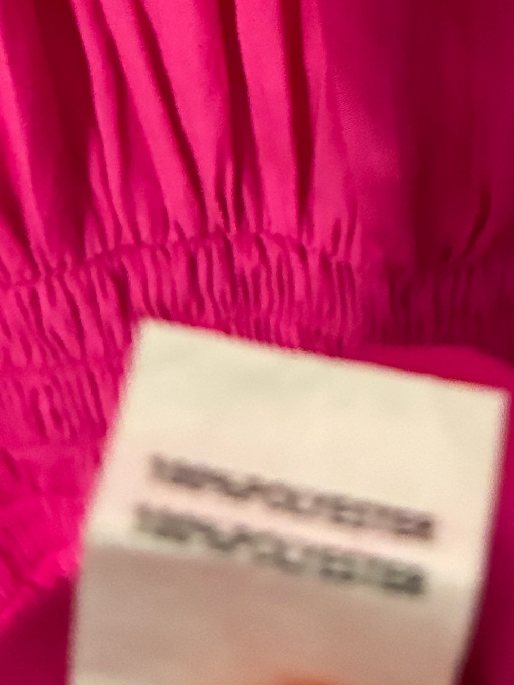 Ramy Brook Paris Mini Dress Blouson Smock Waist Fuchsia Pink Cocktail Size Small - Picture 9 of 11